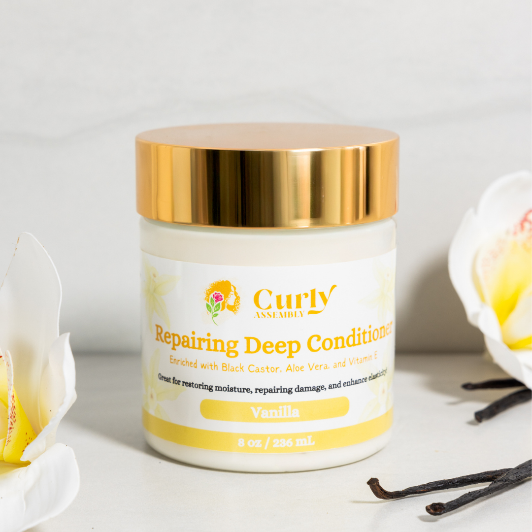 Repairing Deep Conditioner Sweet Vanilla - Moisturizing and repairing treatment for dry, damaged curls