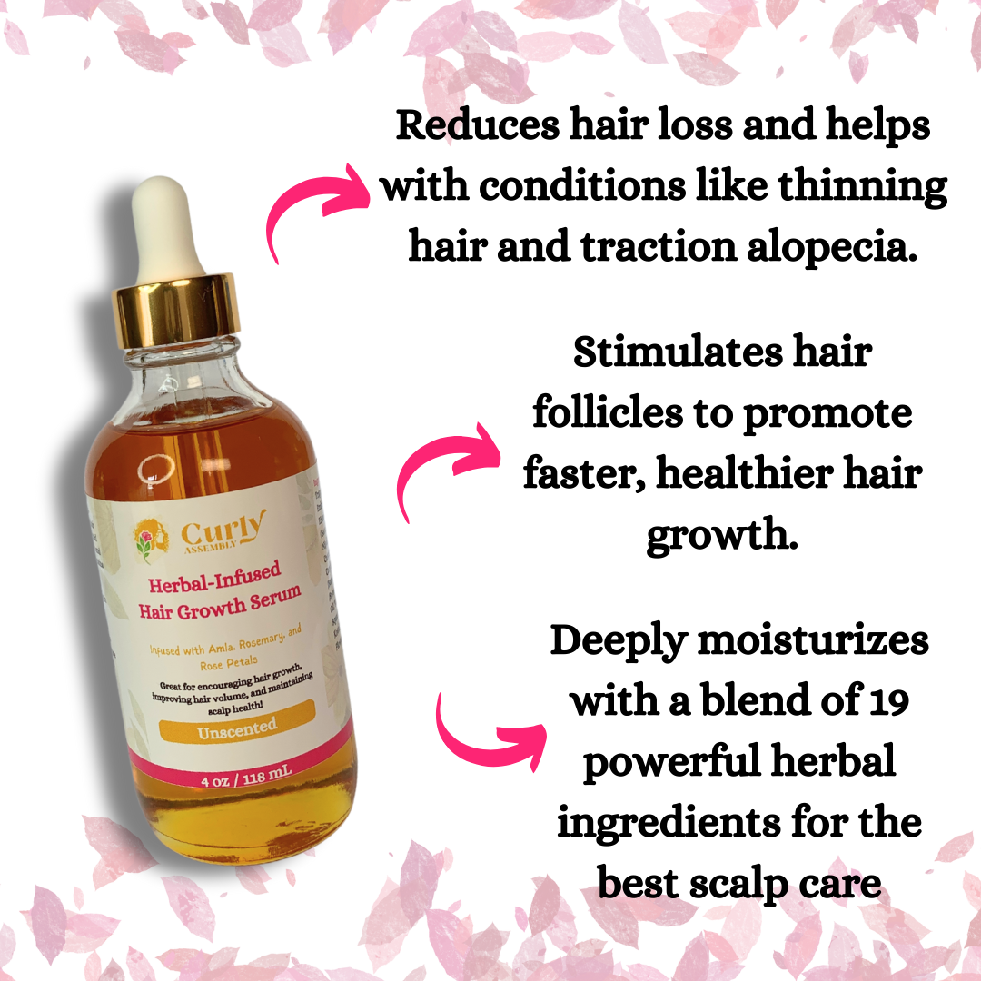 Unscented Herbal-Infused Hair Growth Serum