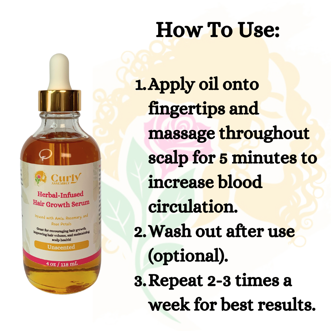 Unscented Herbal-Infused Hair Growth Serum